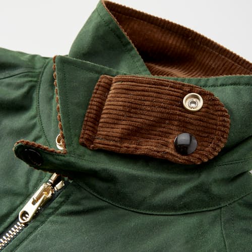 laydown detail image of Waxed Coverall Jacket