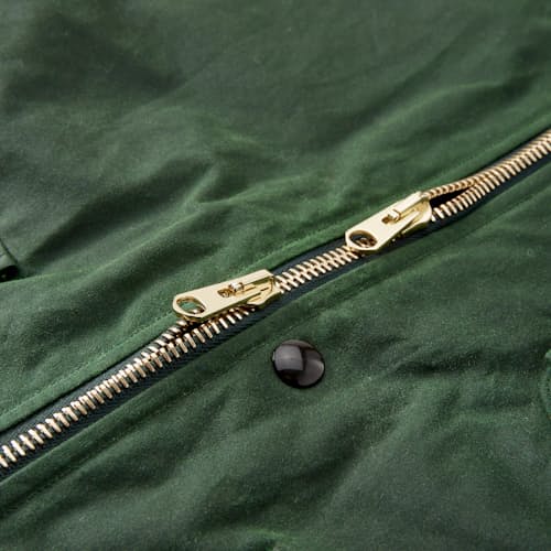laydown detail image of Waxed Coverall Jacket