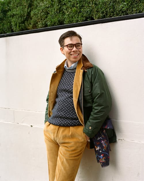 lifestyle image of Waxed Coverall Jacket