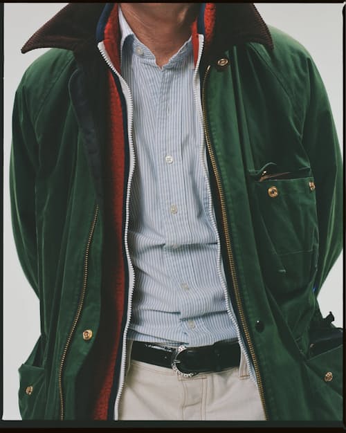 lifestyle image of Waxed Coverall Jacket