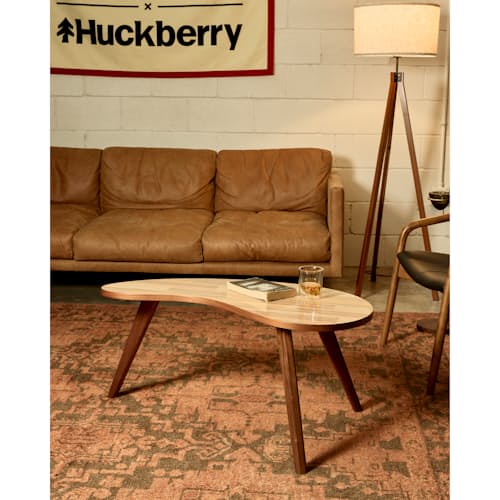 lifestyle image of Handmade Recycled Skateboard Bean Table