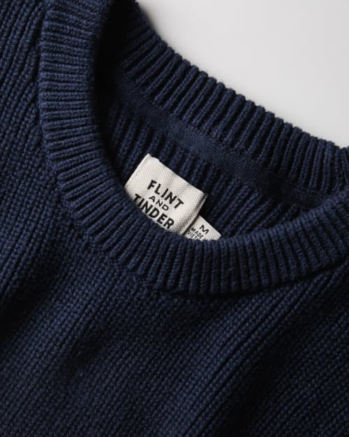 laydown detail image of Bolinas Cotton Crewneck Sweater