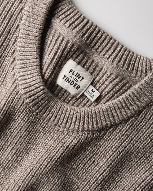 laydown detail image of Bolinas Cotton Crewneck Sweater