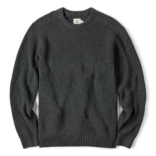 laydown image of Bolinas Recycled Cotton Crewneck Sweater