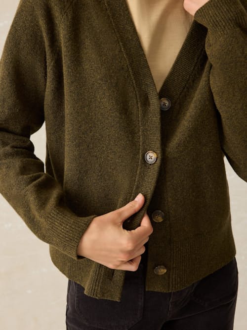 on model image of Women's Jackson Cardigan