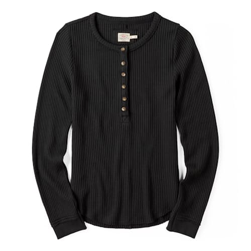 laydown image of Women's Legend Apres Waffle Henley