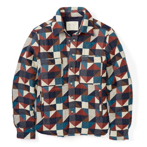 laydown image of Woody Quilted Shirt Jacket