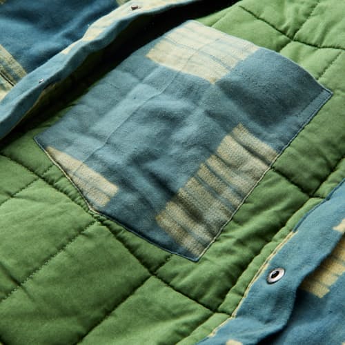 laydown detail image of Woody Quilted Shirt Jacket
