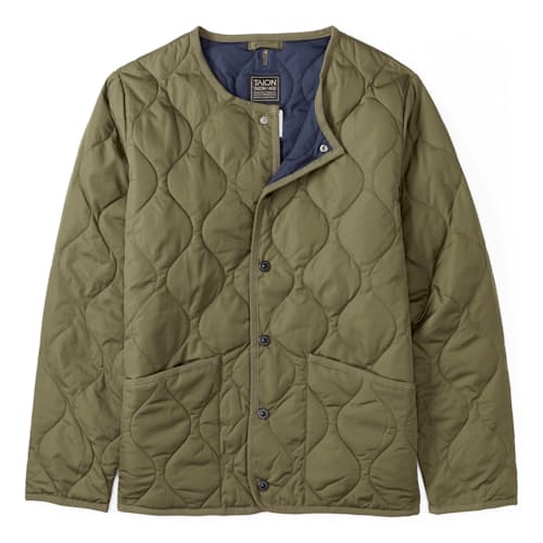 laydown image of Military Crew Down Insulated Jacket