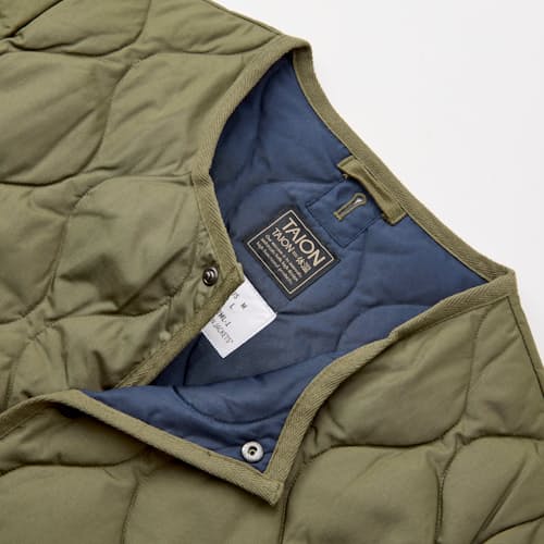 laydown detail image of Military Crew Down Insulated Jacket