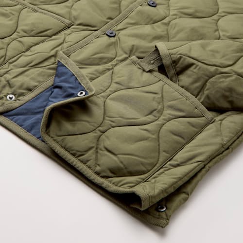 laydown detail image of Military Crew Down Insulated Jacket