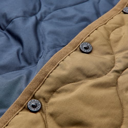 laydown detail image of Military Crew Down Insulated Jacket