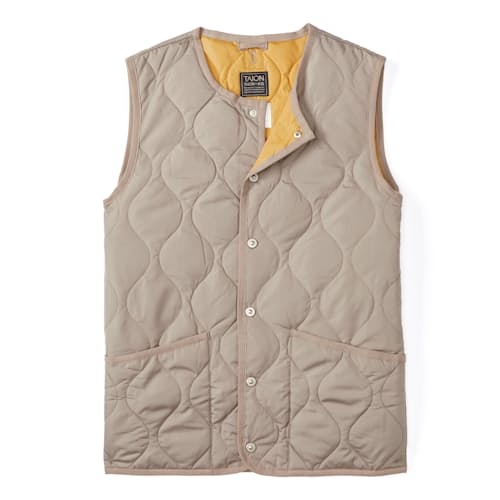 laydown image of Military Crewneck Down Insulated Vest