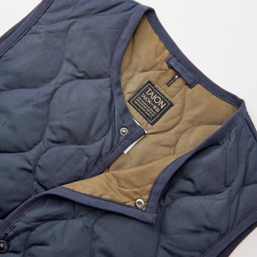 laydown detail image of Military Crewneck Down Insulated Vest