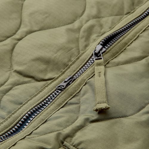 laydown detail image of Military Down Insulated Long Jacket