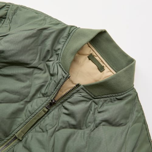 laydown detail image of Military MA-1 Down Insulated Jacket