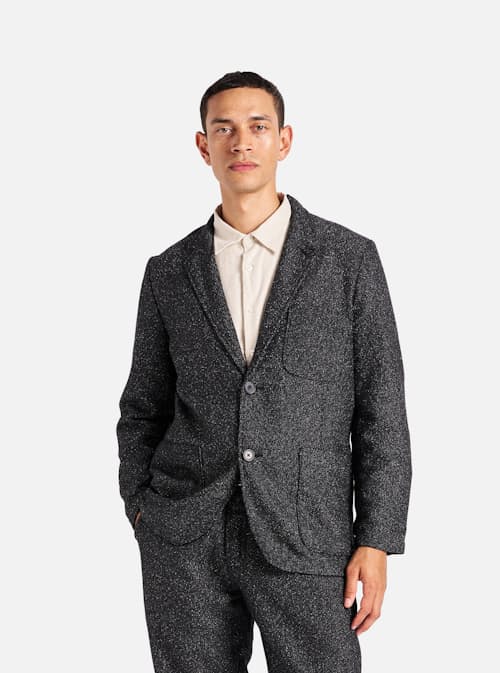 on model image of Levisham Wool Blazer
