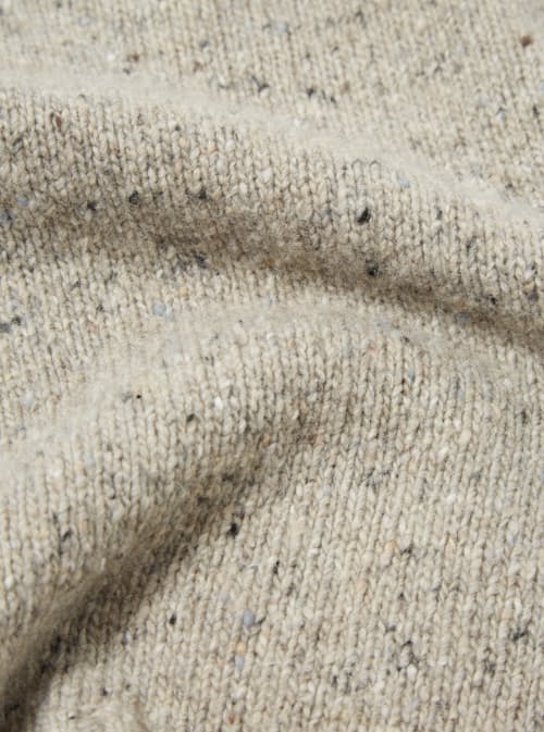 laydown detail image of Tweed Knit Roll Turtleneck