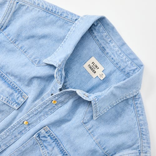 laydown detail image of Bone Button Western Shirt