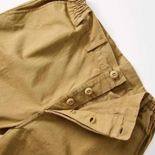 laydown detail image of Japanese Stonewashed Cotton Twill Cargo Pant
