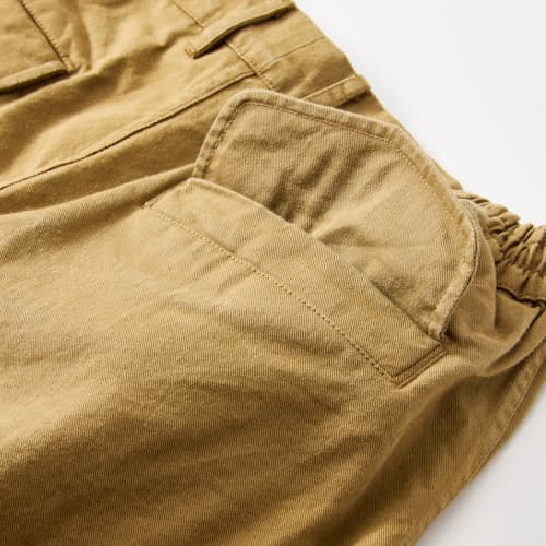 laydown detail image of Japanese Stonewashed Cotton Twill Cargo Pant