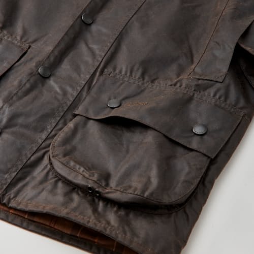 laydown detail image of Classic Beaufort Wax Jacket