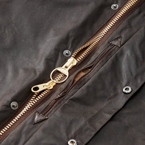 laydown detail image of Classic Beaufort Wax Jacket