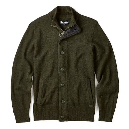 laydown image of Essential Knit Cardigan Sweater Jacket