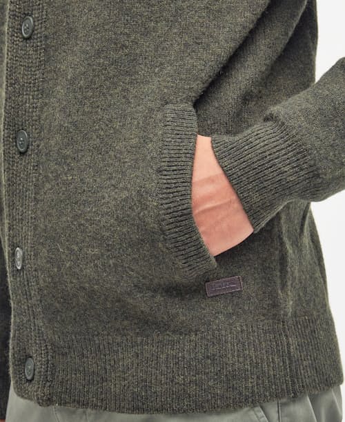 on model image of Essential Knit Cardigan Sweater Jacket