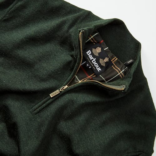 laydown detail image of Gamlin Quarter Zip Sweater