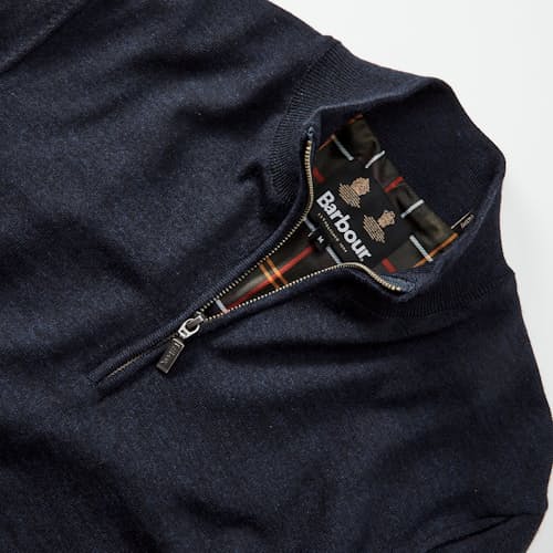 laydown detail image of Gamlin Quarter Zip Sweater