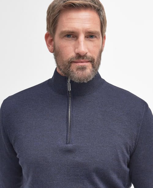 on model image of Gamlin Quarter Zip Sweater