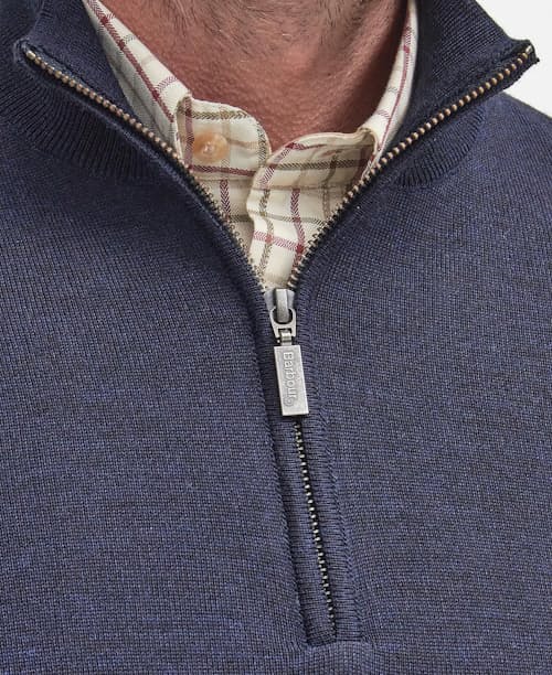 on model image of Gamlin Quarter Zip Sweater