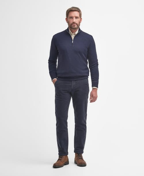 on model image of Gamlin Quarter Zip Sweater