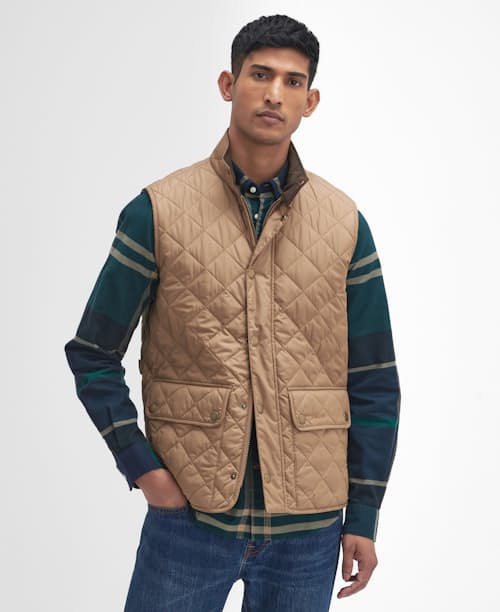 on model image of Lowerdale Quilted Vest