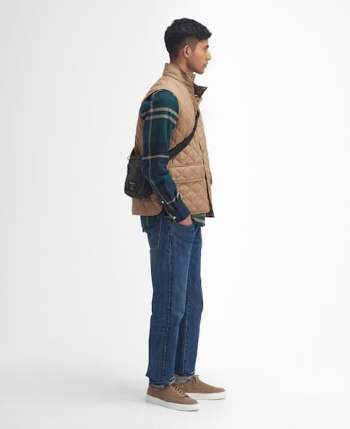 on model image of Lowerdale Quilted Vest