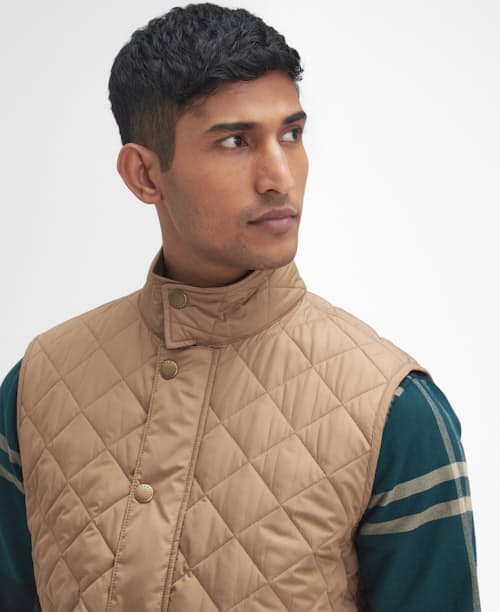on model image of Lowerdale Quilted Vest