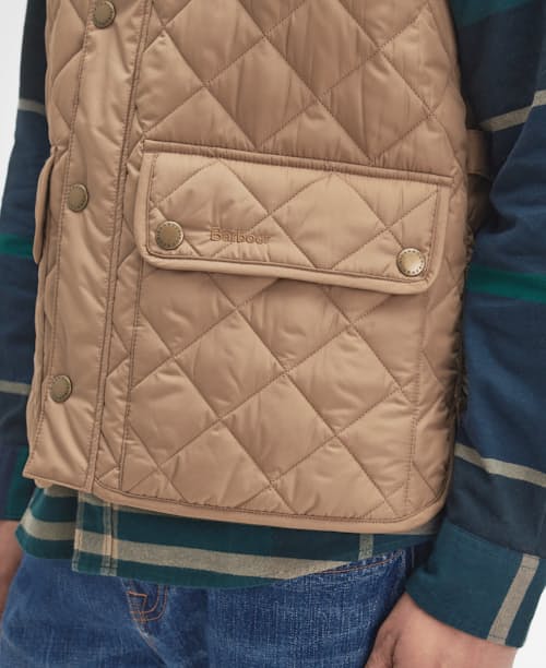 on model image of Lowerdale Quilted Vest