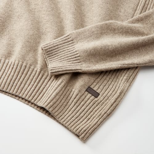 laydown detail image of Nelson Quarter Zip Sweater