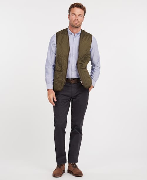 on model image of Polarquilt Liner Vest