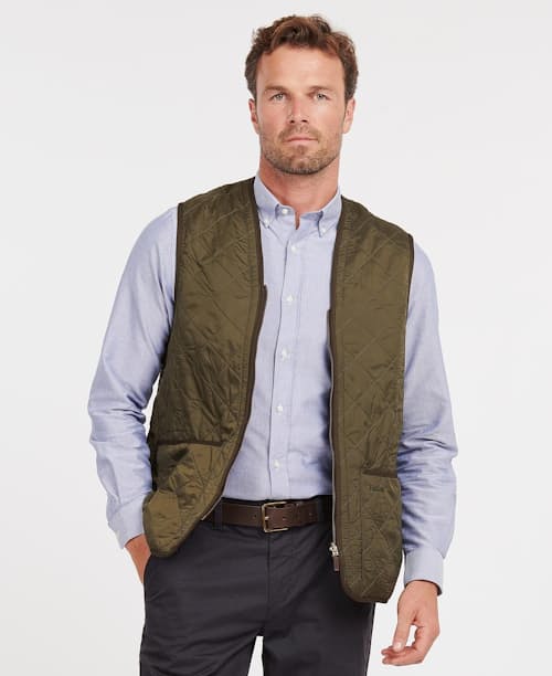 on model image of Polarquilt Liner Vest