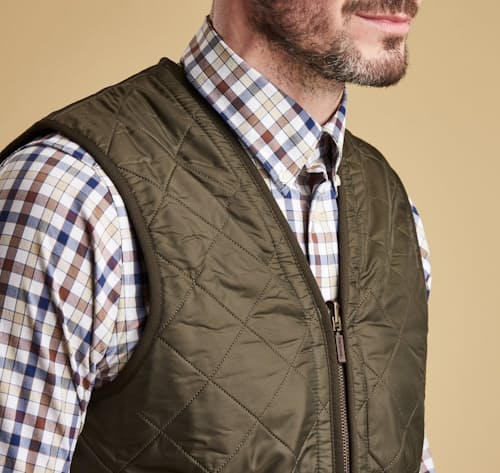 on model image of Polarquilt Liner Vest