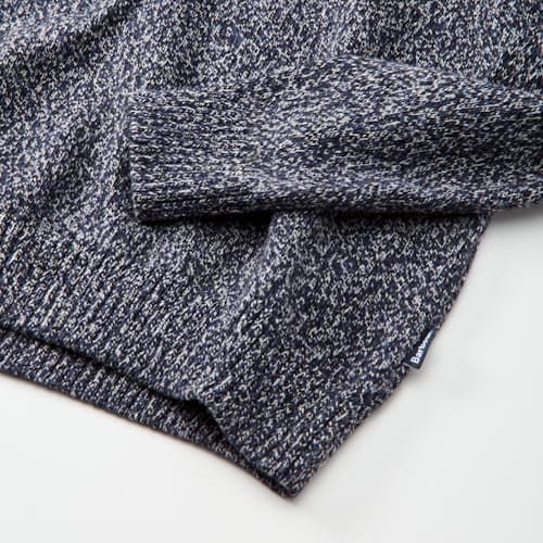 laydown detail image of Sid Buttoned Half Zip Sweater