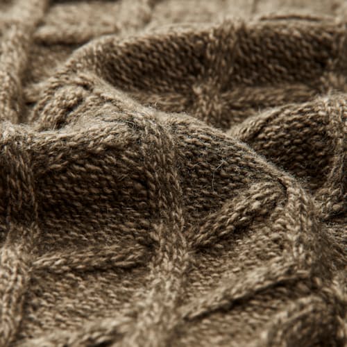 laydown detail image of Stowford Cable Knit Crew Sweater