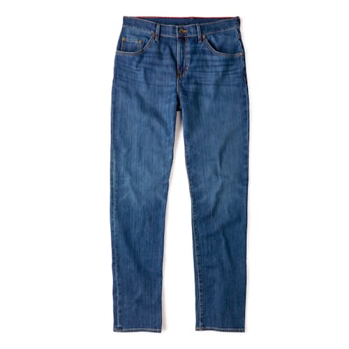 laydown image of Alexander Relaxed Denim Jeans