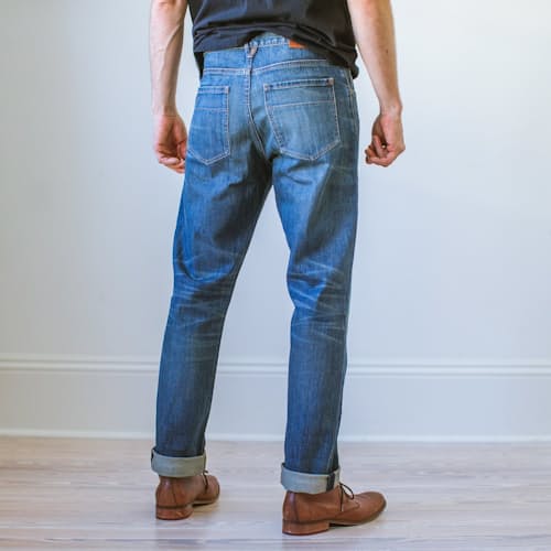 lifestyle image of Alexander Relaxed Denim Jeans