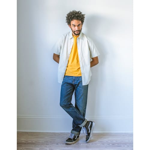lifestyle image of Alexander Relaxed Denim Jeans