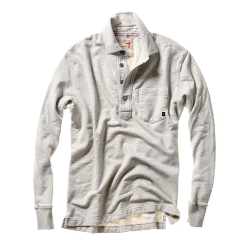 laydown image of Frenchloop Longsleeve Polo