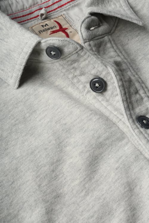 laydown detail image of Frenchloop Longsleeve Polo