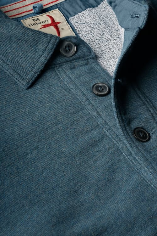 laydown detail image of Frenchloop Longsleeve Polo